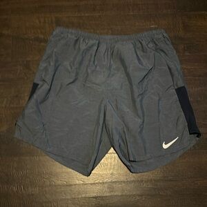 Grey Nike running shorts